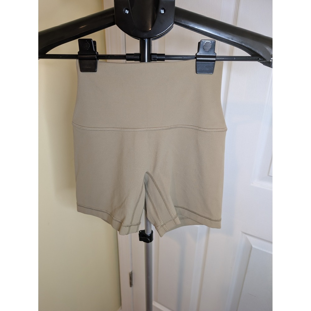 Aritzia Golden Biker Shorts Women 0 Tan High Rise Activewear Athleisure
